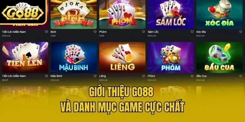 Giới thiệu Go88 và danh mục game cực chất
